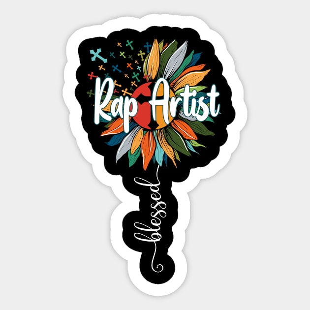 Blessed Rap Artist Sticker by Brande